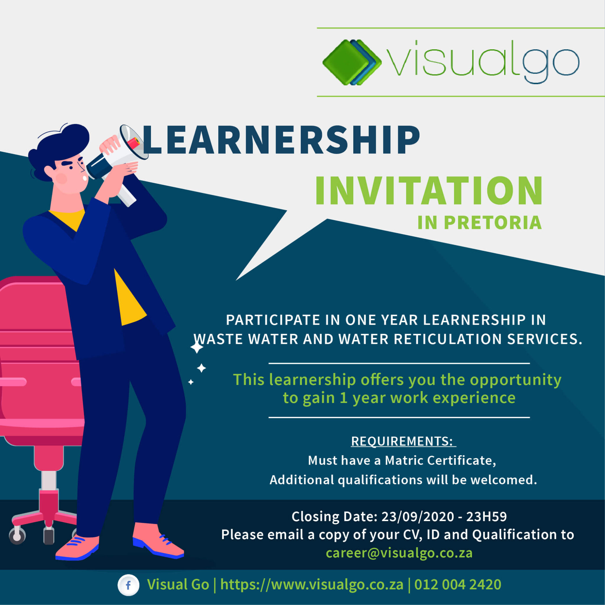 Learnership invitation in Pretoria